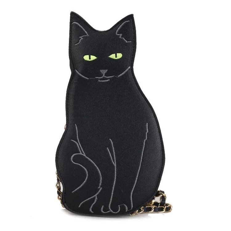 

2020 Spring New Model Korean Style Street Racket Kitten Women's Bag Fashion Cool Chain Shoulder Bag Cross-Body Women's Bag