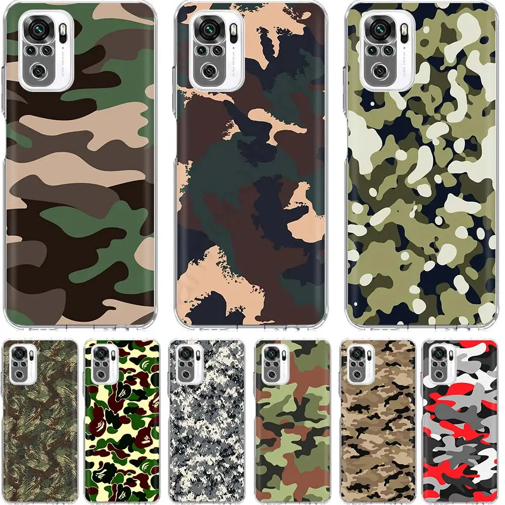 

Camouflage Pattern Camo Military Phone Case Funda For Xiaomi Redmi Note 10 Pro 9S 10S 9 8 Pro 8T 8A 9A 9C 7 7A 6 6A Cover Coque