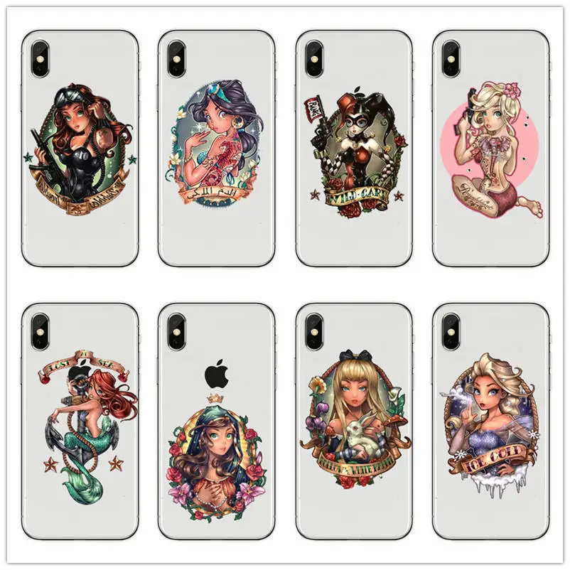 Принцесса Татуировка Ариэль shumate Алиса Сексуальная принцесса девушка/Женщины