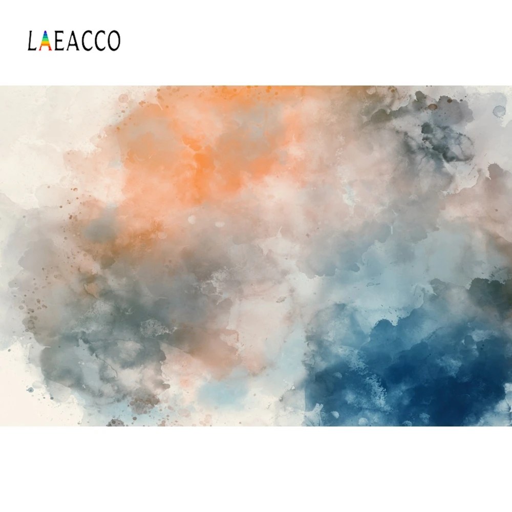 Виниловый Фотофон Laeacco градиентный настенный сплошного цвета с облаками детский