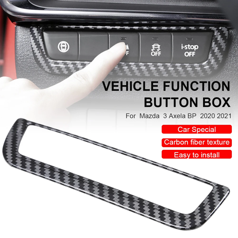 

New Car Dashboard Interior Button Frame Cover Trim Dash Board Switch Moulding Sticker For Mazda 3 Axela BP Accessories 2020 2021