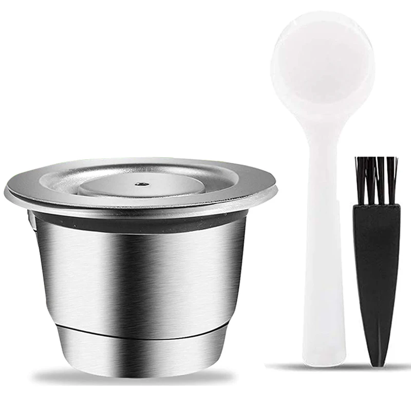 

Espresso Refillable Capsules Reusable Nespresso Pod Espresso Coffee Pod Stainless Steel Capsules Compatible