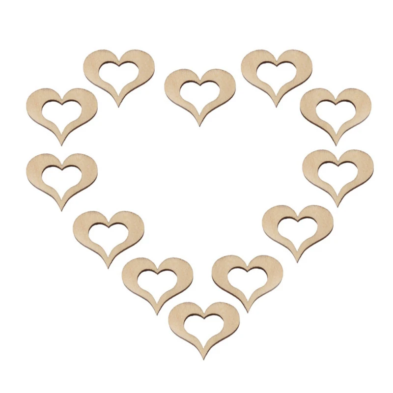 

Ornaments Wooden Hollow Heart Shape Decoration Diy Crafts For Wedding Photography He
