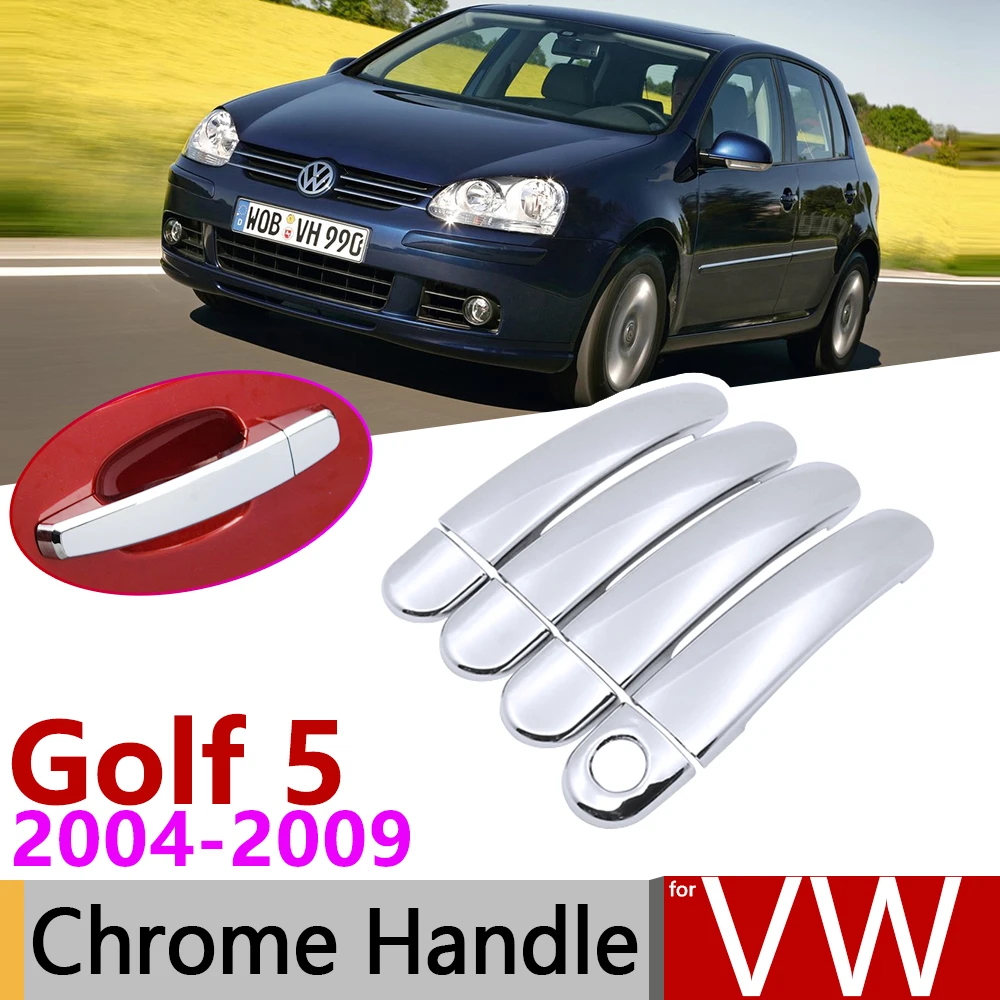 Для Volkswagen VW Golf 5 MK5 V Rabbit 1K GTI 2004 ~ 2009 хромированная крышка на дверную ручку