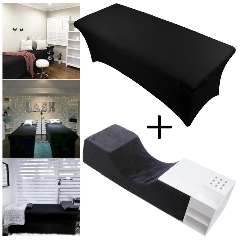 Эластичный чехол для ресниц и подушка акриловая полка шеи Подушка пена прививки