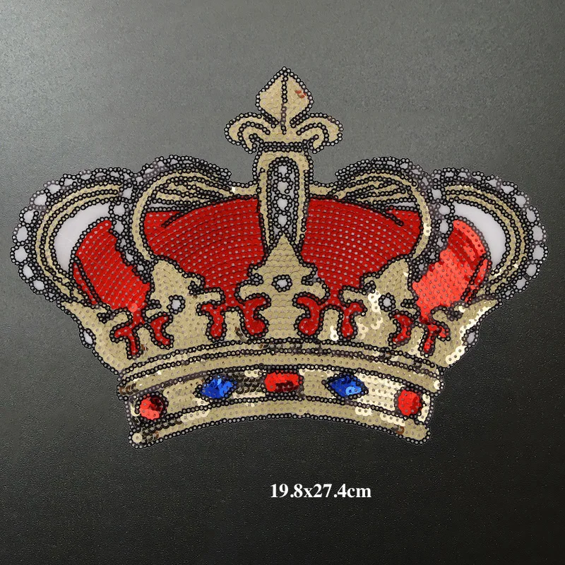 1 шт. патчи с блестками в виде красной короны|Заплатки| |