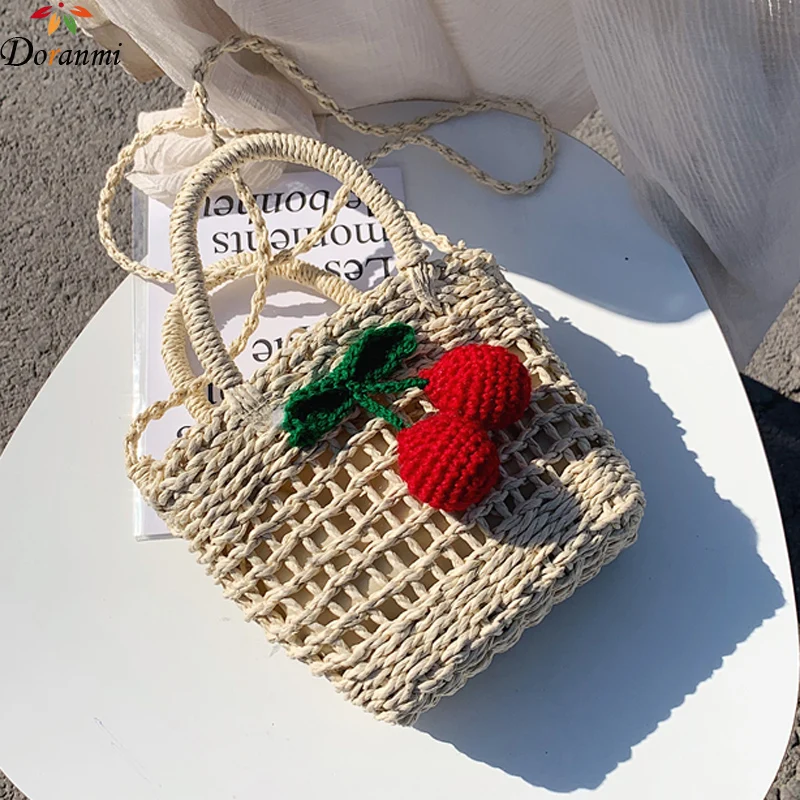 Пляжная Соломенная женская сумка DORANMI модель BG590 2020 года летняя через плечо с