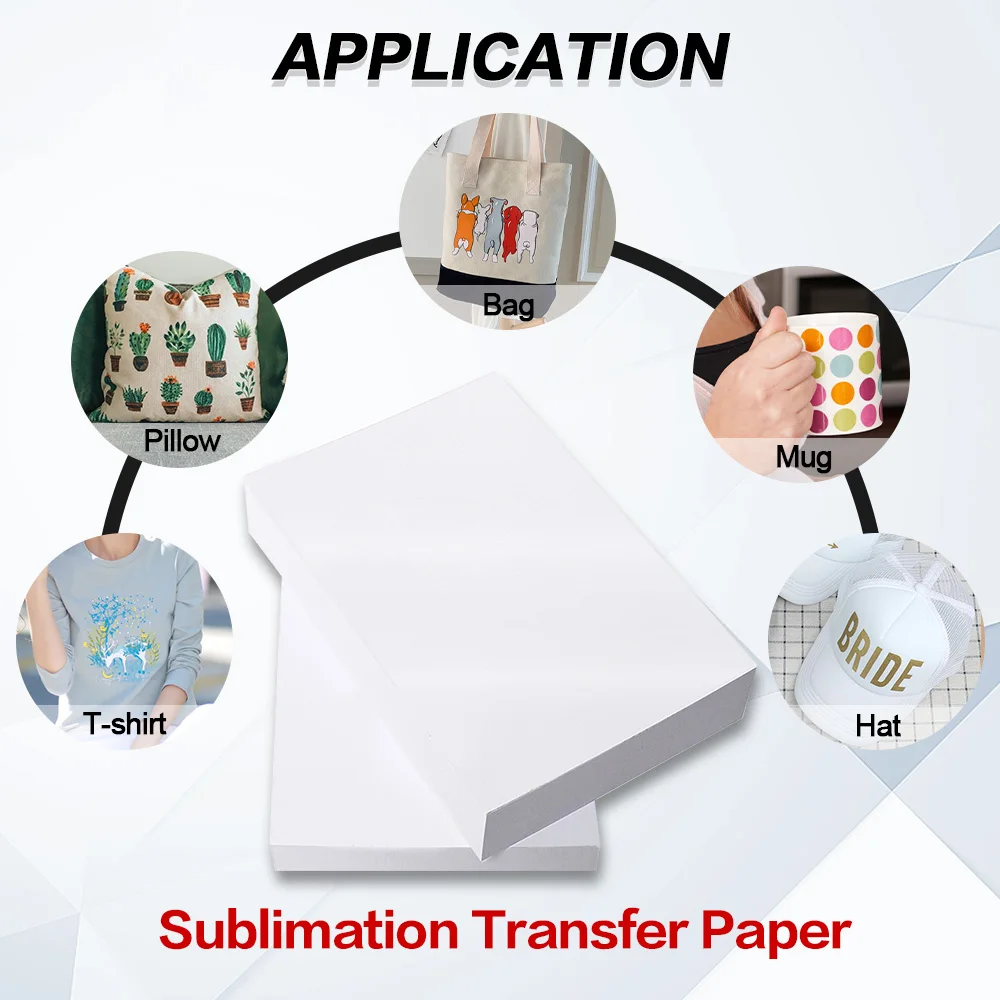 10/20/30/40/50/100 Sheets Sublimation Heat Transfer paper A4 Sublimation Printing Paper for Polyester T-Shirt Fabrics Clothes images - 6