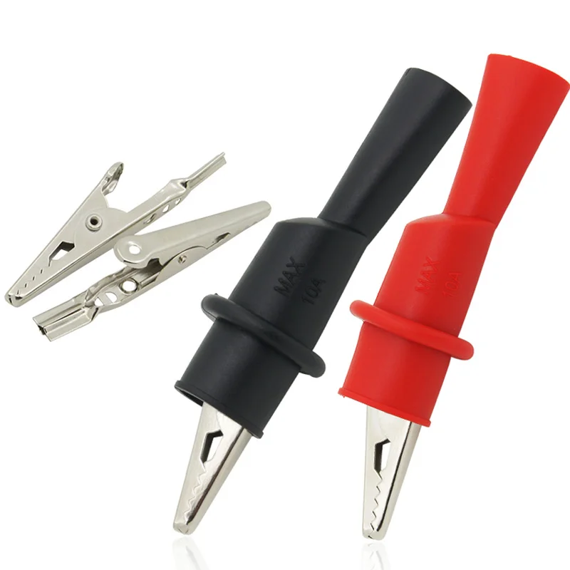 

1 /5 Pairs Alligator Crocodile Test Clips Clamps for Multimeter Test Lead Alligator Clips Electrical Clamp Testing Probe Meter