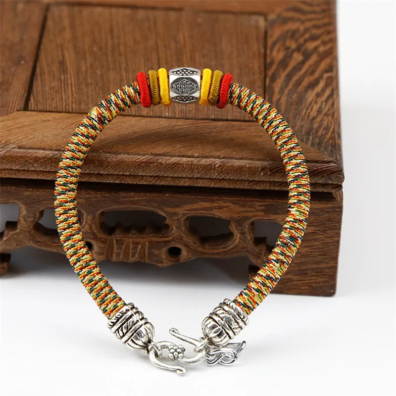 Женский плетеный браслет серебряного цвета с крючком|Браслеты шармами| |