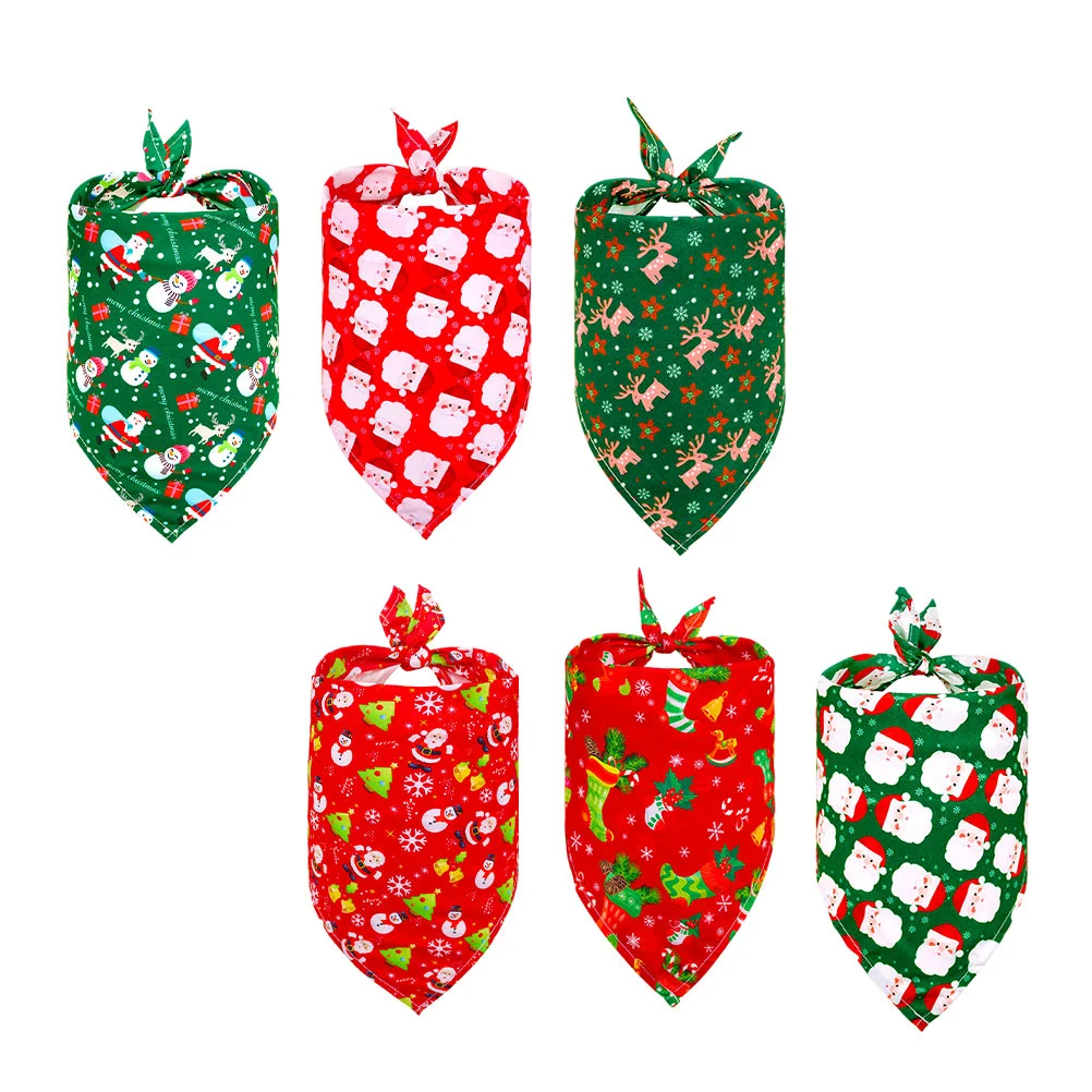 

6 шт., банданы для домашних животных