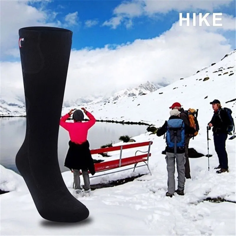 5AA Lithium Battery Upgrade Heating Socks Rechargeable Adjustable Electric Double Layer Warm Heated | Тематическая одежда и