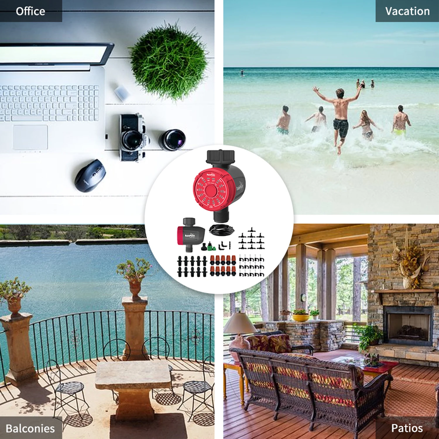 Шаровой клапан с таймером для полива сада автоматический электронный таймер