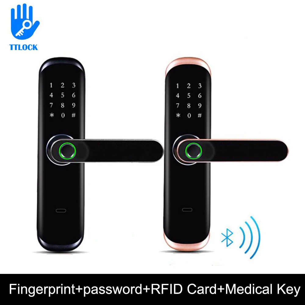 Bluetooth TTLOCK приложение 13 56 МГц RFID карта биометрический отпечаток пальца