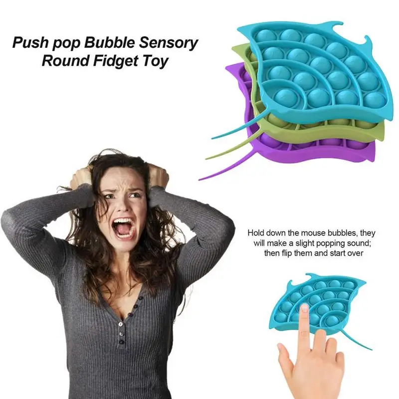 

Push Bubble Sensory Toy Funny Shaped Silicone Squeezing Toy Home School Office decor Antistress toy For kid Autism Special Needs