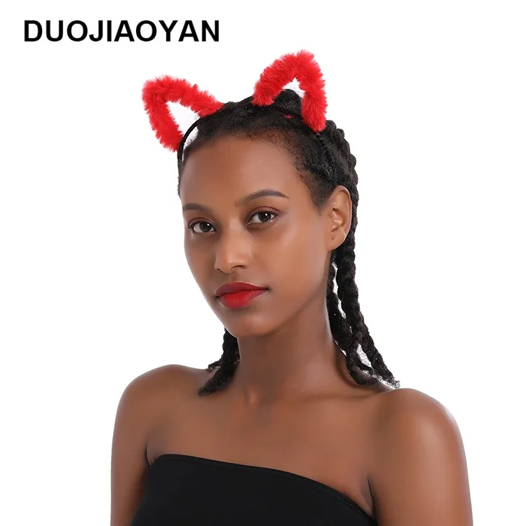 Cosroom пикантная обувь с украшением в виде кошачьих ушек для женщин лента волос (4