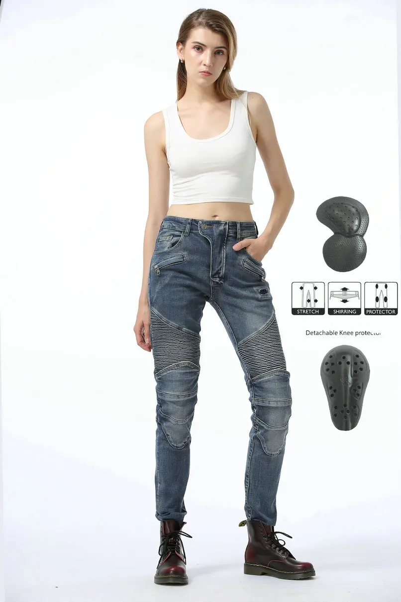 

NEW Motorcycle Pants Motorcycle Jeans Motocross Pants Biker Motorbike Pantalones Moto Racing Riding Pants With Protector For