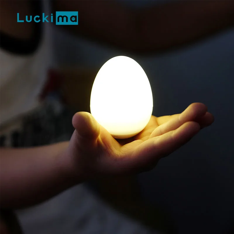 СВЕТОДИОДНЫЙ ночник в форме яйца Индукционная Милая Настольная лампа с зарядным