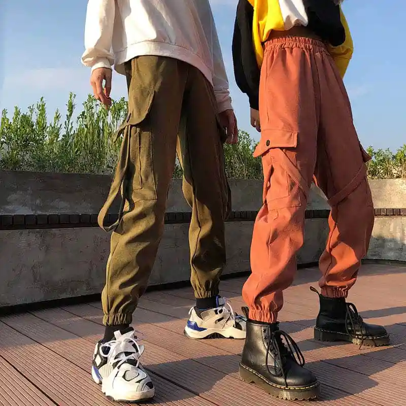 Брюки женские полной длины однотонные простые универсальные повседневные