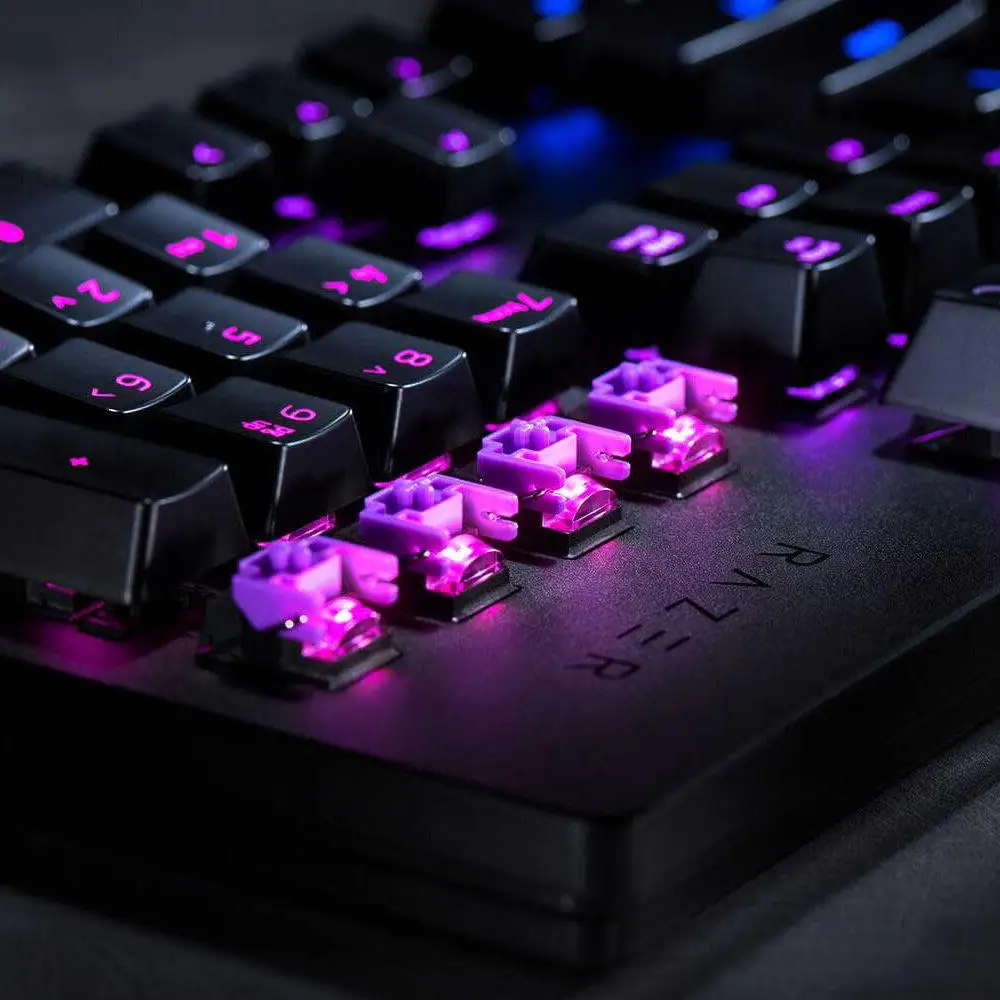 Клавиатура Razer Huntsman Механическая игровая Проводная с RGB-подсветкой | Компьютеры и