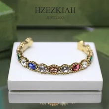 Fashion Jewelry Brand Colorful Tiger Bracelet Gorgeous Luxurious Women Hot Sale Party Superior Quality Aristocratic Temperament