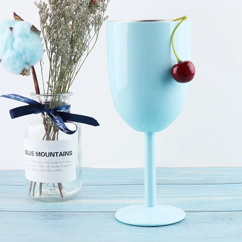 Бокал для вина 300 мл из нержавеющей стали вакуумная изоляционная чашка 304 бокал