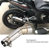 motorcycle exhaust vent middle link pipe for honda nc700s nc750x nc750s nc700x 2012 2017 stainless steel durable high quality