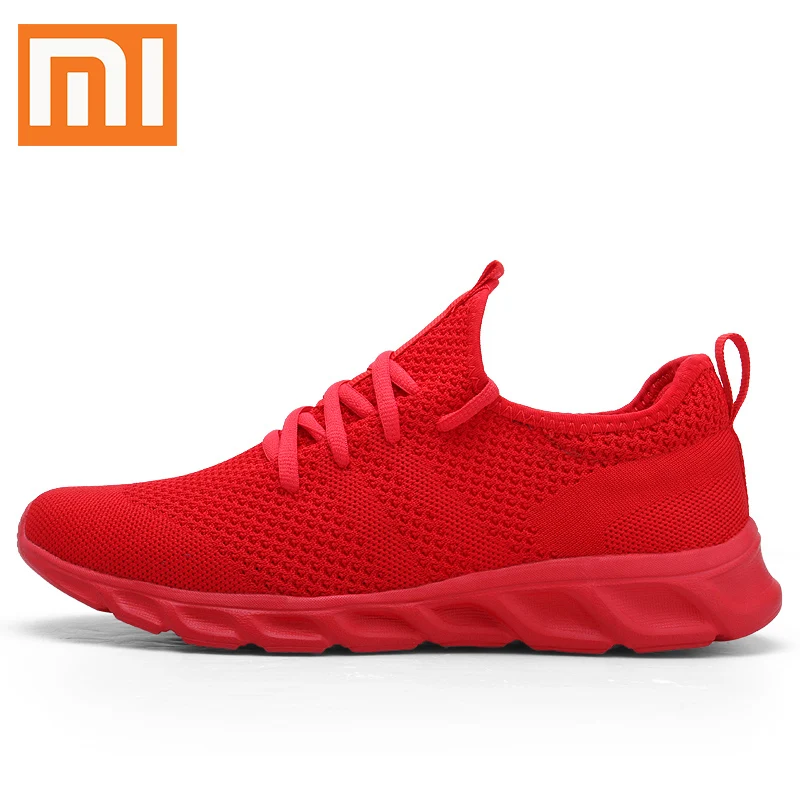 Xiaomi светильник кроссовки Flyknit Дышащие Беговые кроссовки на шнуровке для мужчин кроссовки против запаха мужская повседневная обувь Прямая поставка