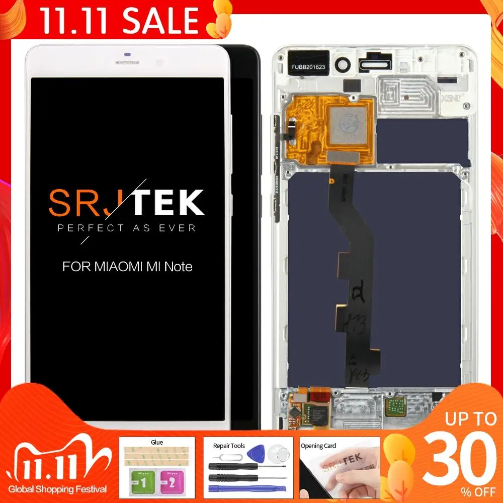 4G 5 7 &quotСолнечный Оригинальный ЖК дисплей для Xiaomi Mi Note сенсорный экран с рамкой