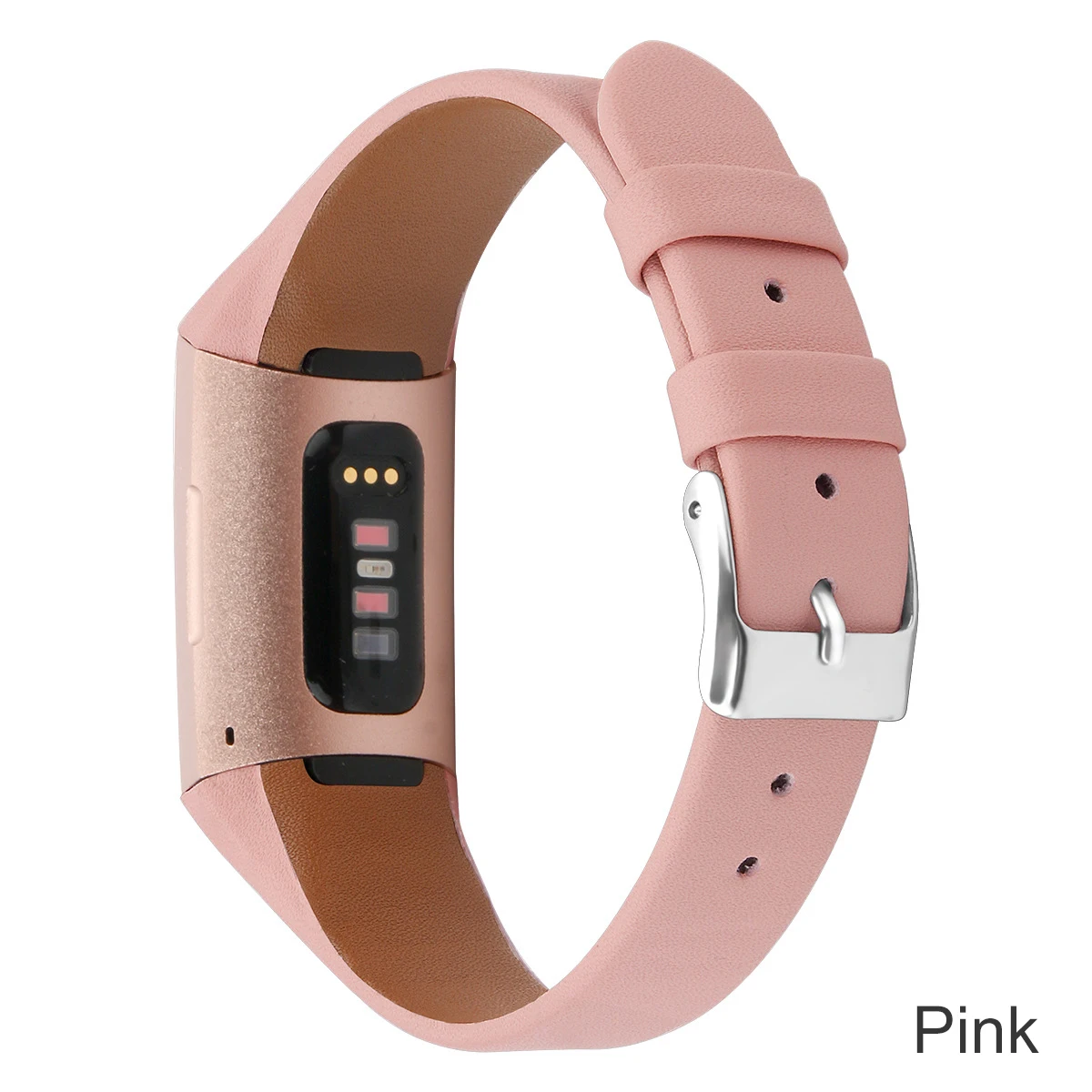 Розовый Кожаный ремешок Essidi для Fitbit Charge 3, умный Браслет, ремешок для Fitbit Charge 3 Geniune, замена часов - Цвет: Розовый