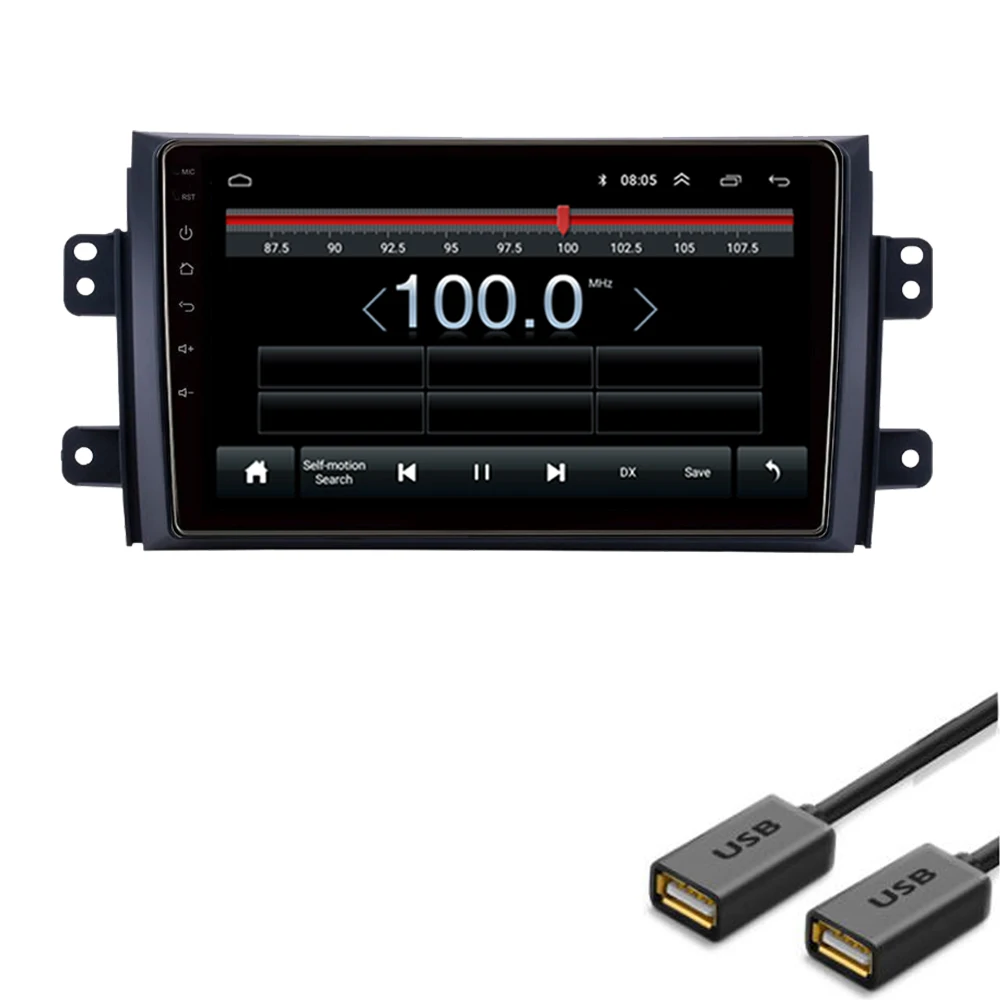 R way Android автомобильный DVD для Suzuki SX4 Fiat Sedici 2006 2014 2G + 32G Радио Мультимедиа Видео плеер