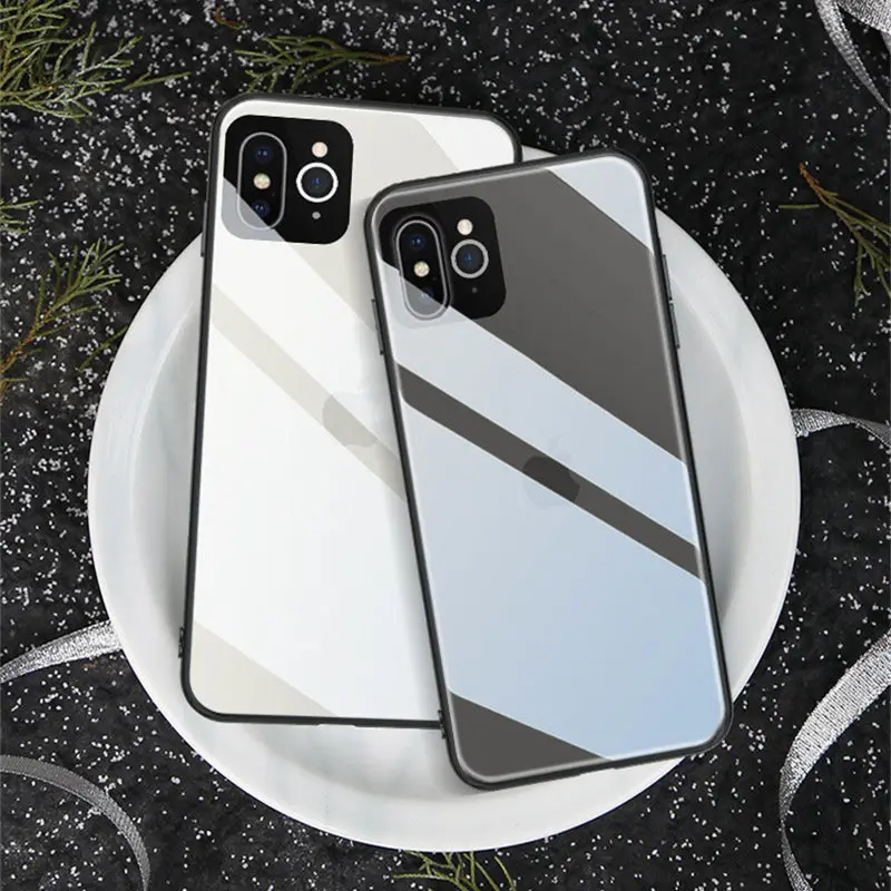 Case For iPhone X XR XS MAX Second Change to XI 11 Pro 2019 Tempered Glass Hard PC Shockproof IPhone 10 Transparent Cover | Мобильные