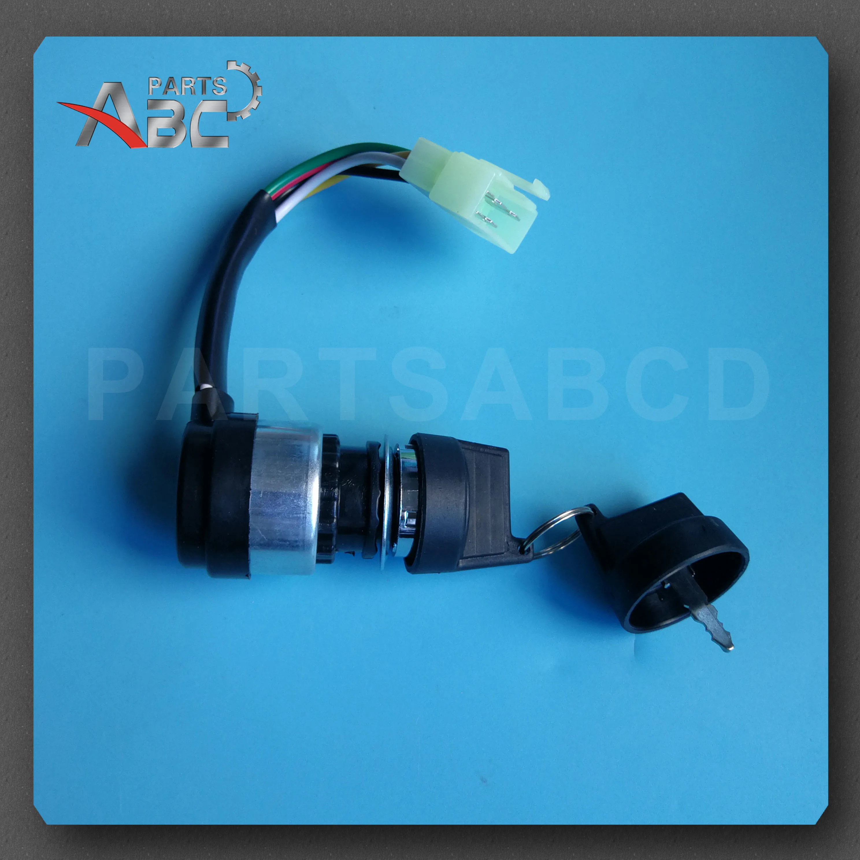 5 проводов Электрический переключатель зажигания 2 ключа для 50-250cc мотоцикла