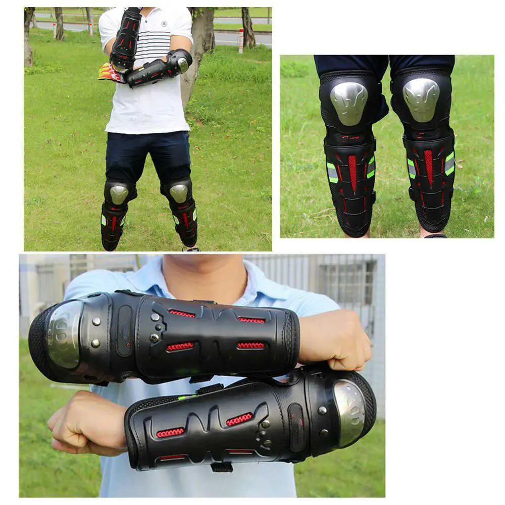 4 шт. наколенники для мотоциклистов налокотники защита гонок | Автомобили и