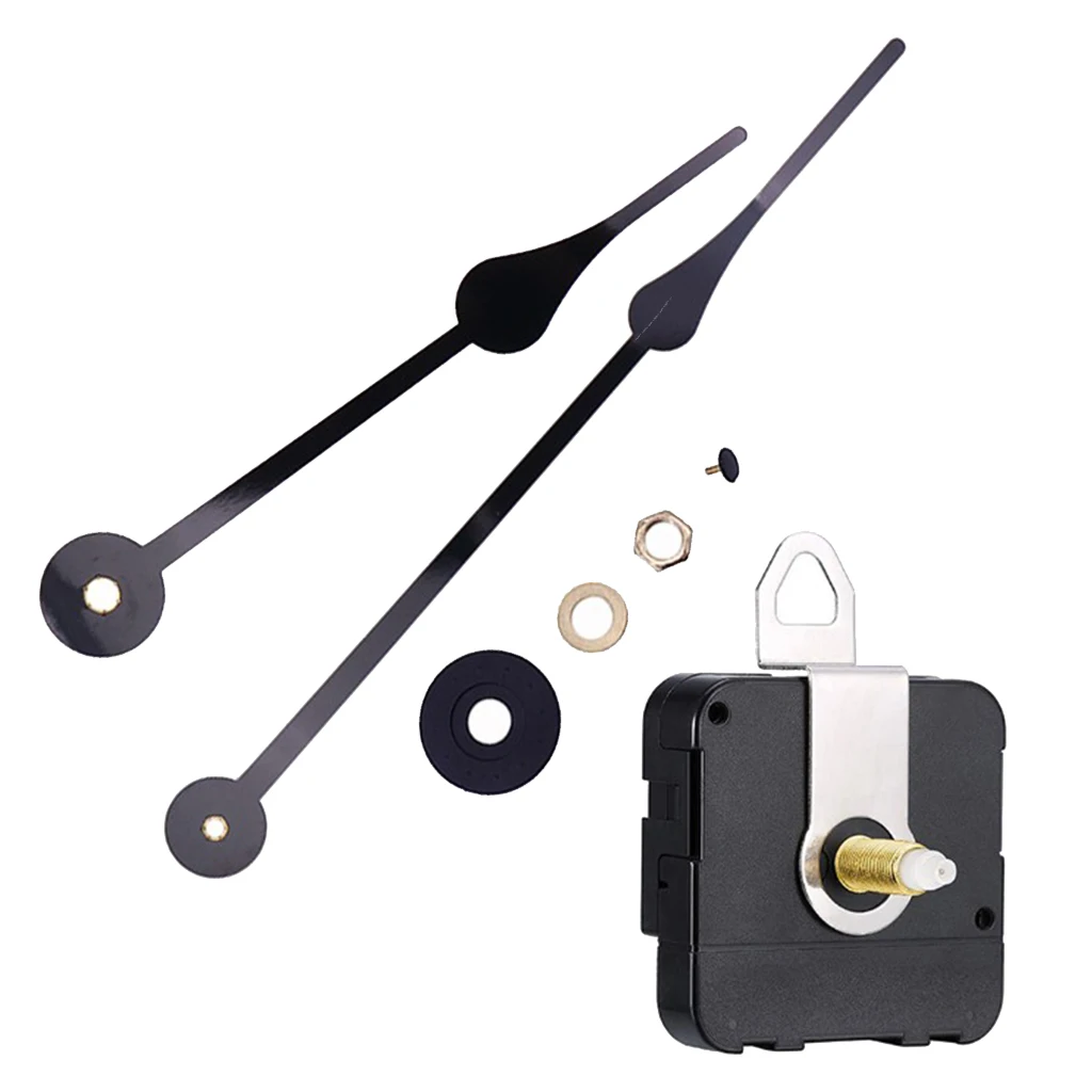 

Quartz Clock Movement Mechanism DIY Repair Parts Black HR9988