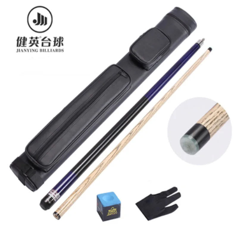 Blue Cue Case Set Jianying ясень кий для разбивки бассейн красные, черные Голубой цвет чемоданчик для бильярдного кия комплект Китай(материк - Цвет: Blue Cue Case Set