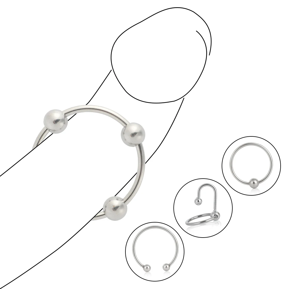 Кольцо для коррекции пениса из нержавеющей стали 6 размеров кольцо физиотерапии