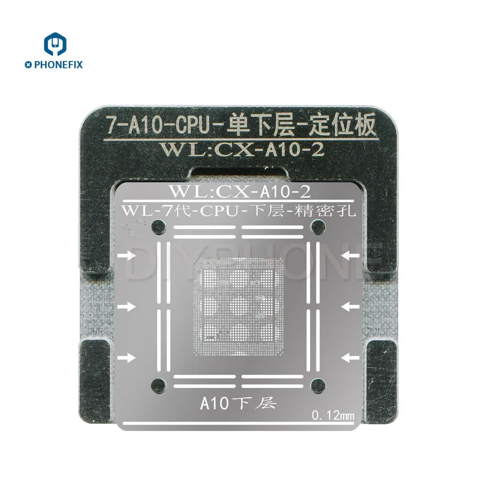 Трафареты для реболлинга WL CPU A7 A8 A9 A10 платформа телефона с джиг адаптером и