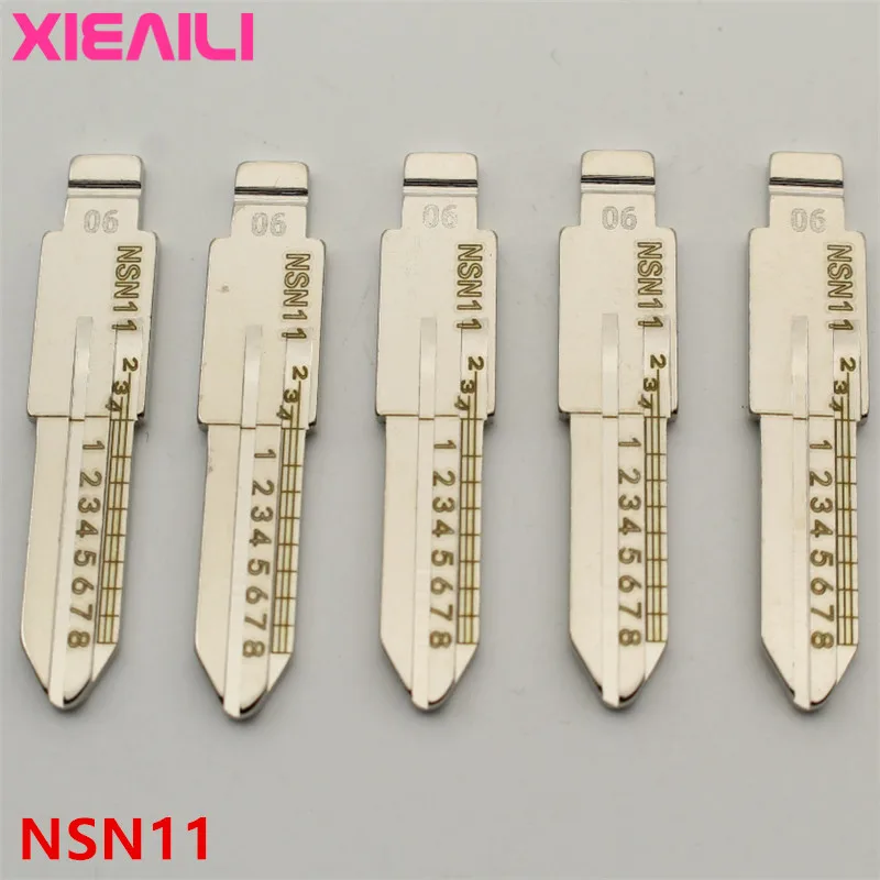 XIEAILI 20 шт. NO.6 NSN11 гравированная линия лезвия для ключей весы ножницы зубья