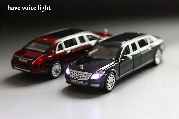 Высокая имитация литья под давлением 1/24 Bens S600 модель игрушечного автомобиля из металлического сплава оттягивающие назад Машинки Игрушки транспортные средства для детей Подарки для детей