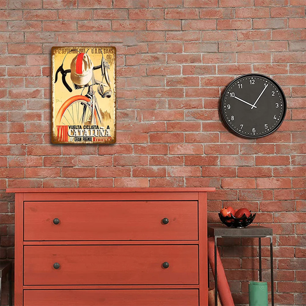 Жестяной винтажный велосипедный знак металлическая пластина для поездок на