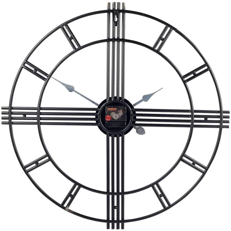 Простой дизайн Винтажный домашний Декор 3D бесшумные большие металлические