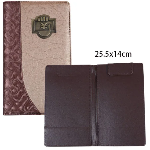 Из искусственной кожи проверить папку для ресторан отеля Кофе магазин чековый