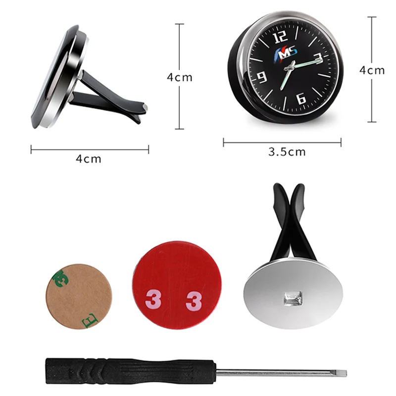 Кварцевые часы для автомобиля внутренние светящиеся электронные с орнаментом