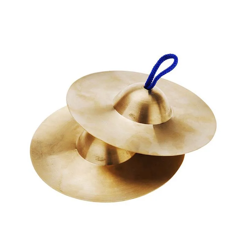 

15cm / 5.9in Mini Small Kids Children Copper Hand Cymbals Gong Band Rhythm Beats Percussion Musical Instrument Toy