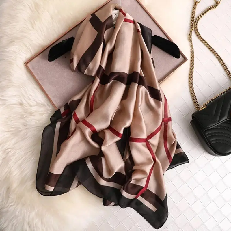 

free shipping summer women silk scarf female scarves ladies beach wrap chiffon shawl bandanna sunscreen foulard muffler pareo