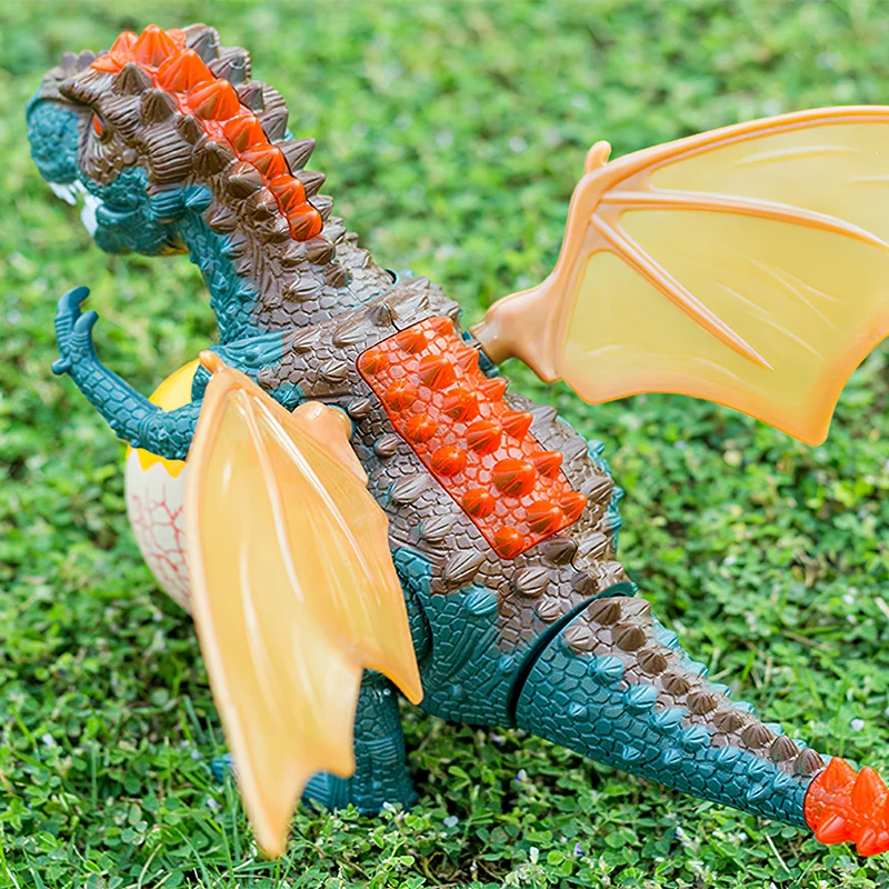 

Spray Mechanical Dinosaurs With Wing Cartoon Electronic Walking Animal Model Dinosaurio Juguete Robot Pterosaurs Kids Toys