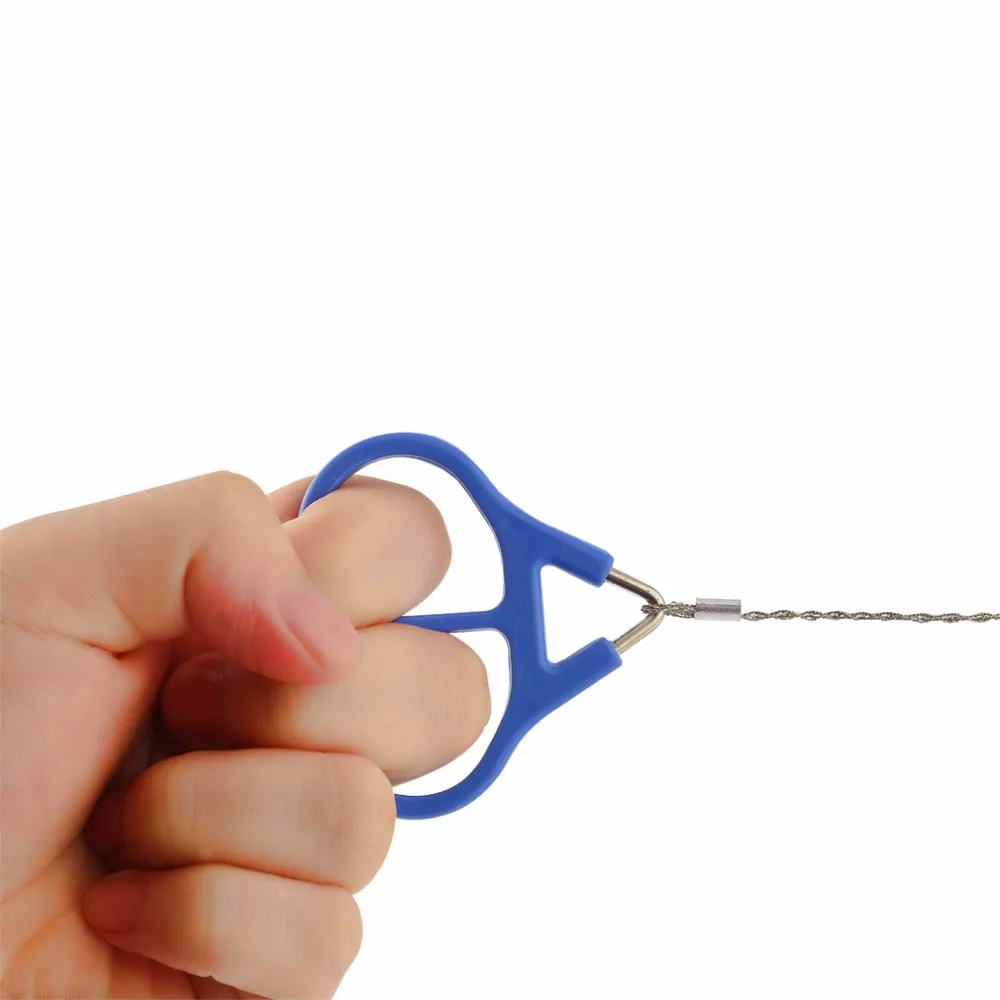 

Outdoor Camping Necessary Tool High Strength Steel Pocket Wire Fret Saw Hiking Adventure Scroll String Saws With Finger Handle