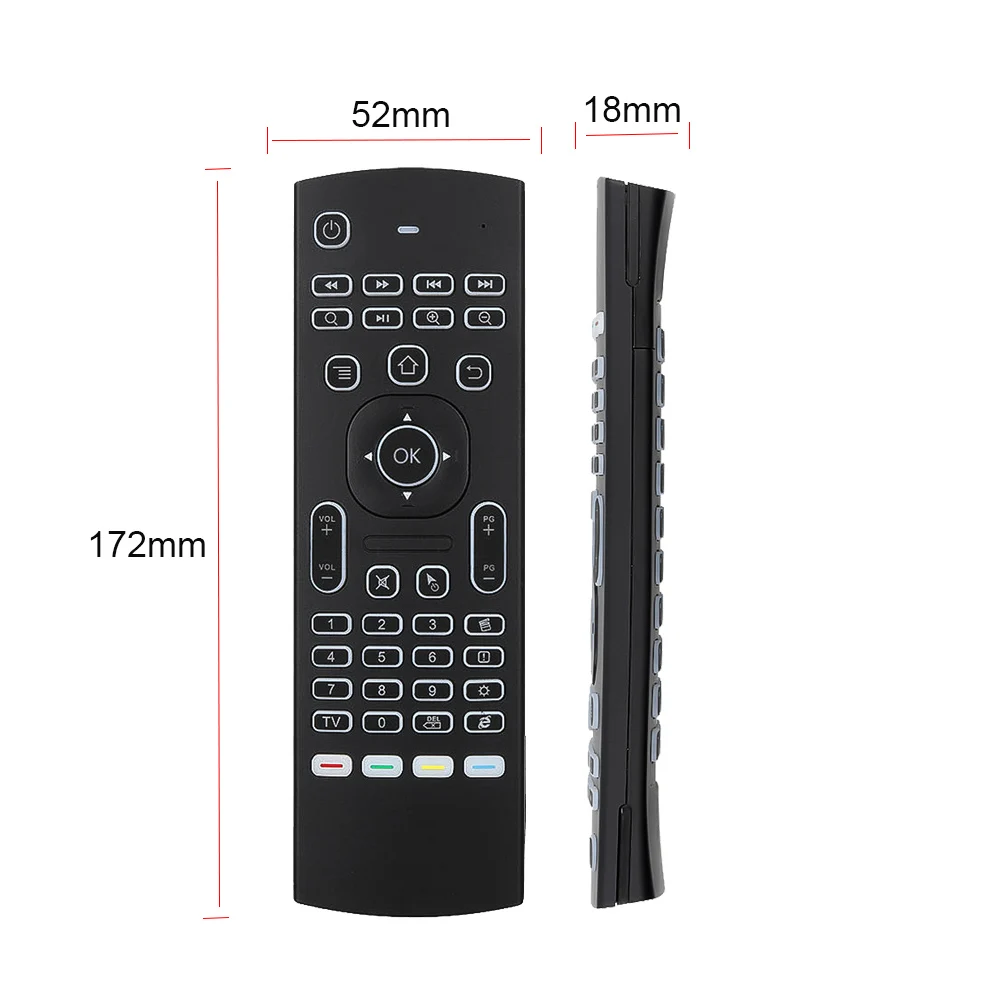 MX3 Backlit Air Mouse Smart Voice Remote Control 2.4G RF Wireless Keyboard For Android TV Box X96 mini KM9 A95X H96 MAX | Электроника