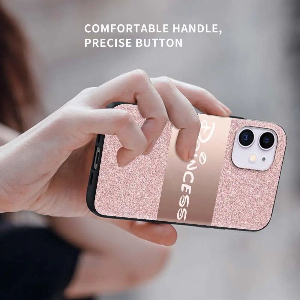 

Pink Princess Queen Tpu Phone Case For Apple iPhone 7 11 12 Pro XR X 6 6S XS Max 5 5S 8 Plus SEF Soft Coque Mobile Cover